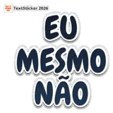 Figurinha de texto para WhatsApp