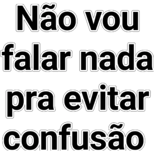 Figurinha para WhatsApp — texto